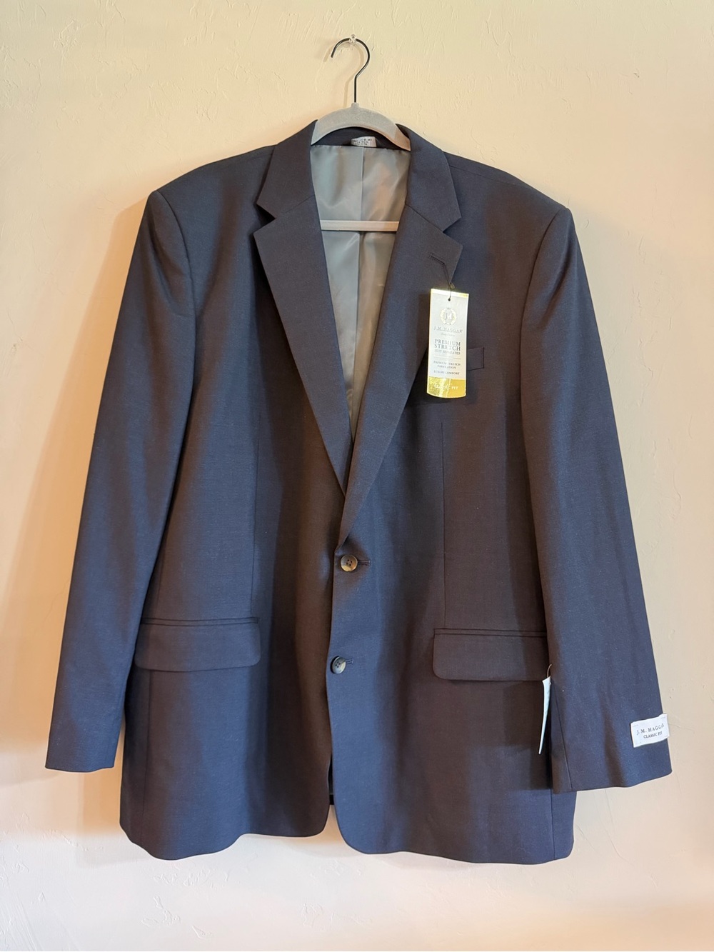 Haggar Men's Navy Blue Two-Button Sport Coat